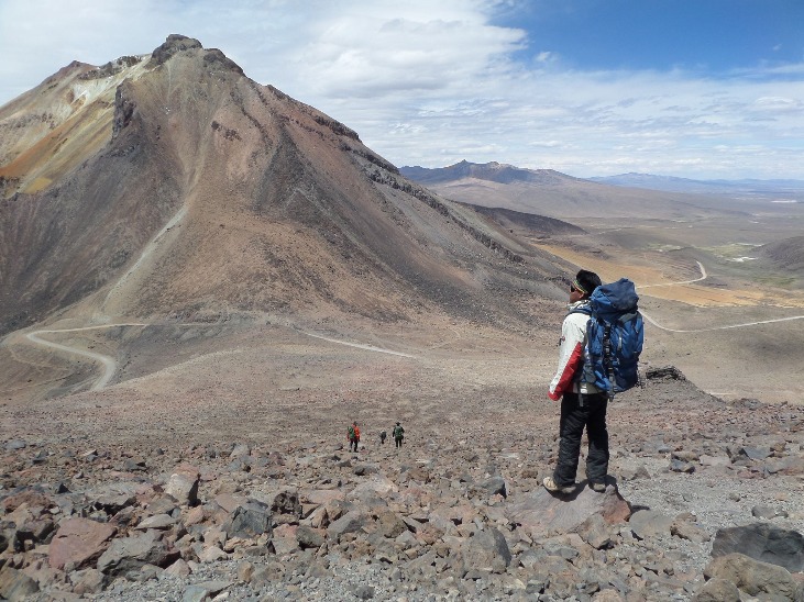 Ascent to Nevado la Monja