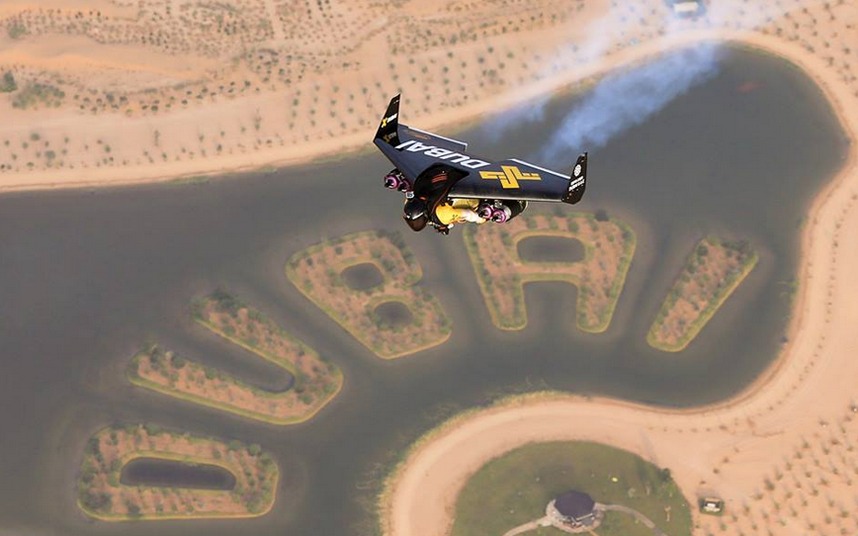 Sky is no longer the limit: Jetman in Dubai.