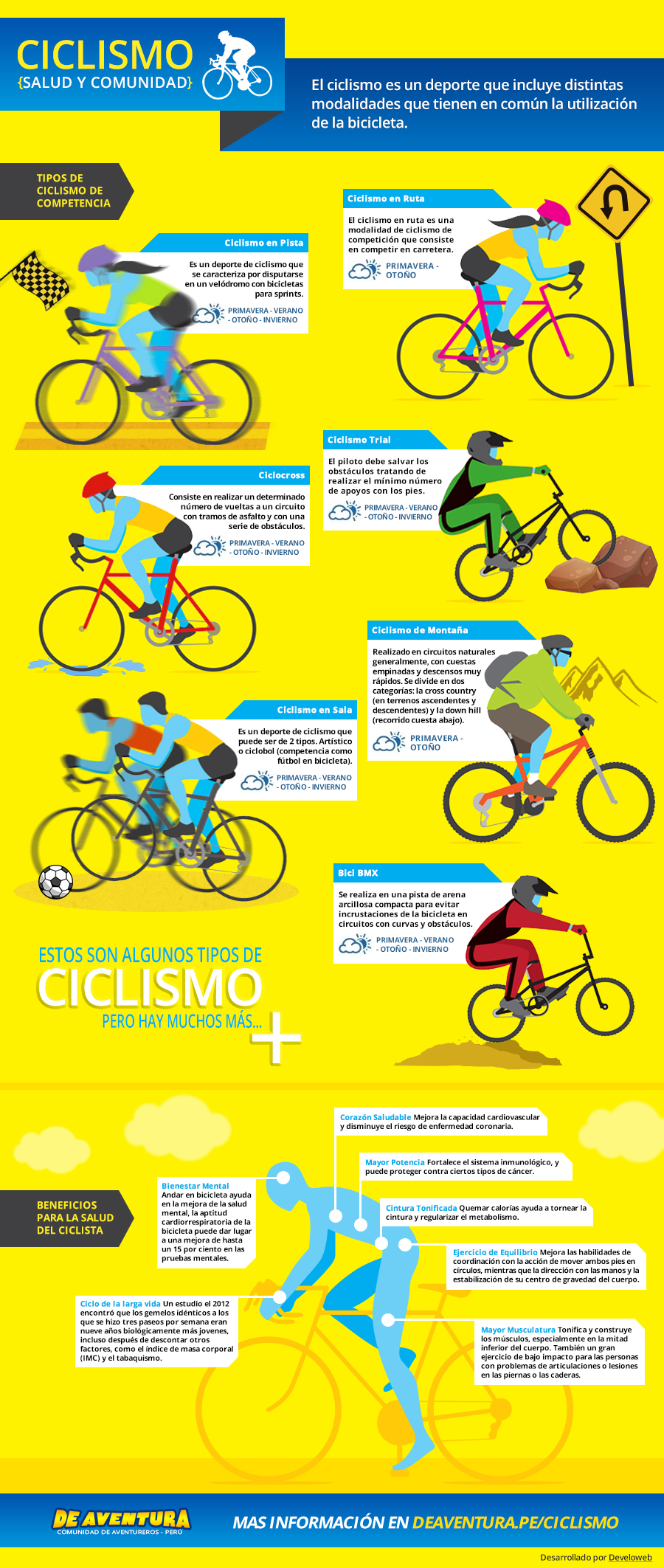 Infographic: Modalities and Benefits of Cycling