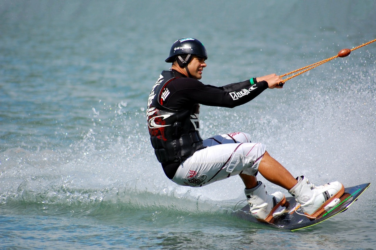 Wakeboarding: A fusion of surfing, skiing, snowboarding, and skateboarding.
