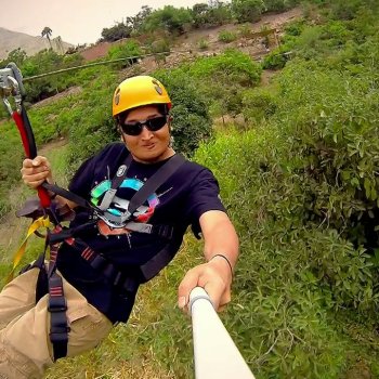 The longest zipline in South America is in Lunahuaná