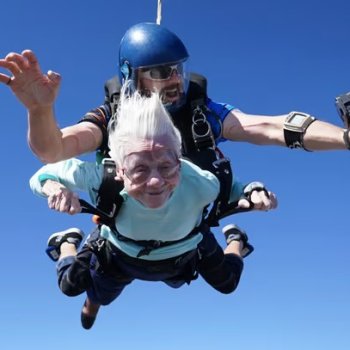 Meet this woman who went skydiving at 104 years old!