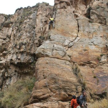 Several tourists arrived at the RockFest 2014 Festival in Valle Dorado Huayhuay, La Oroya.