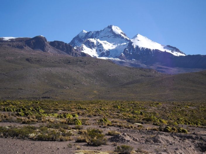 Solimana Snowcapped Mountain