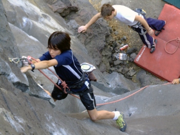 Climbing in Canchacalla