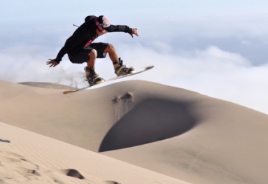 Sandboarding at Duna Toro Mata