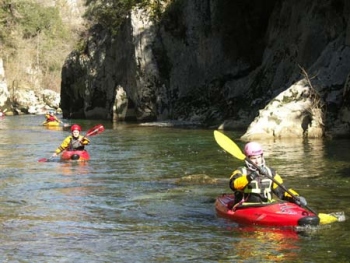 Rafting on Santa River