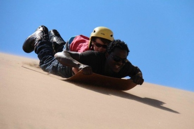 Sandboarding on Duna Pur Pur