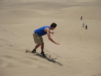 Sandboarding at Salaverry Beach Dune