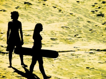 Sandboarding in the Asia Dunes