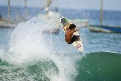 Surfing at Cabo Blanco Beach