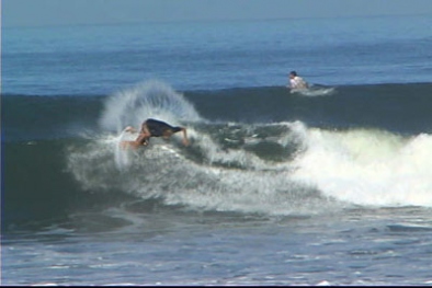 Surfing at Pico Alto Beach