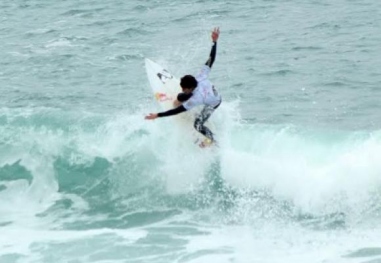 Surfing at Peñascal Beach