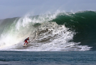 Surf at Panic Point Beach