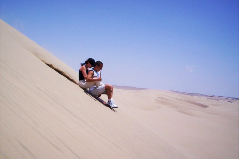 Sandboarding in Paracas