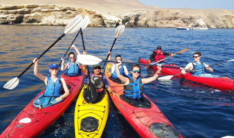 Kayaking in Paracas