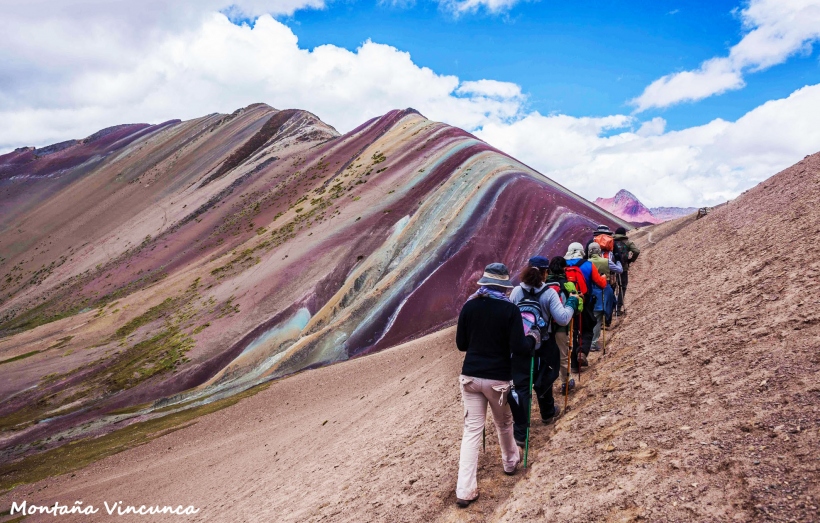 Trekking in Rainbow Mountain
