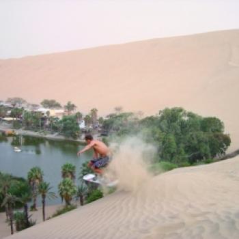 Sandboarding in Huacachina