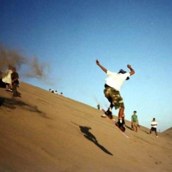 Sandboarding in Cerro Blanco Dunes