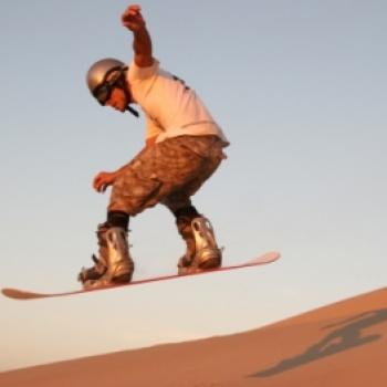 Sandboarding in Conache Dunes