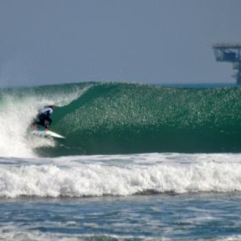 Surfing at Lobitos Beach
