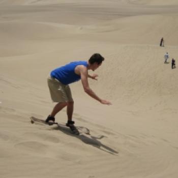 Sandboarding at Salaverry Beach Dune