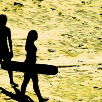 Sandboarding in the Asia Dunes