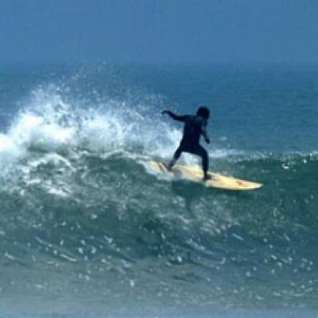 Surfing at Cerro Azul Beach