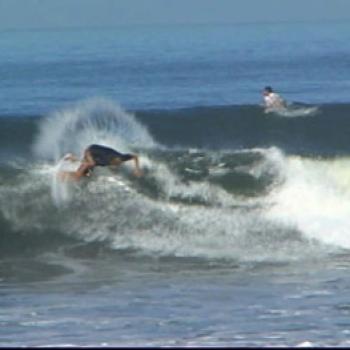 Surfing at Pico Alto Beach