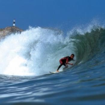 Surfing at La Herradura Beach